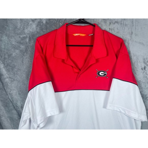 Cutter & Buck Other - Georgia Bulldogs UGA Golf Cutter & Buck Men's Polo Shirt Red White Size XXXL 3XL